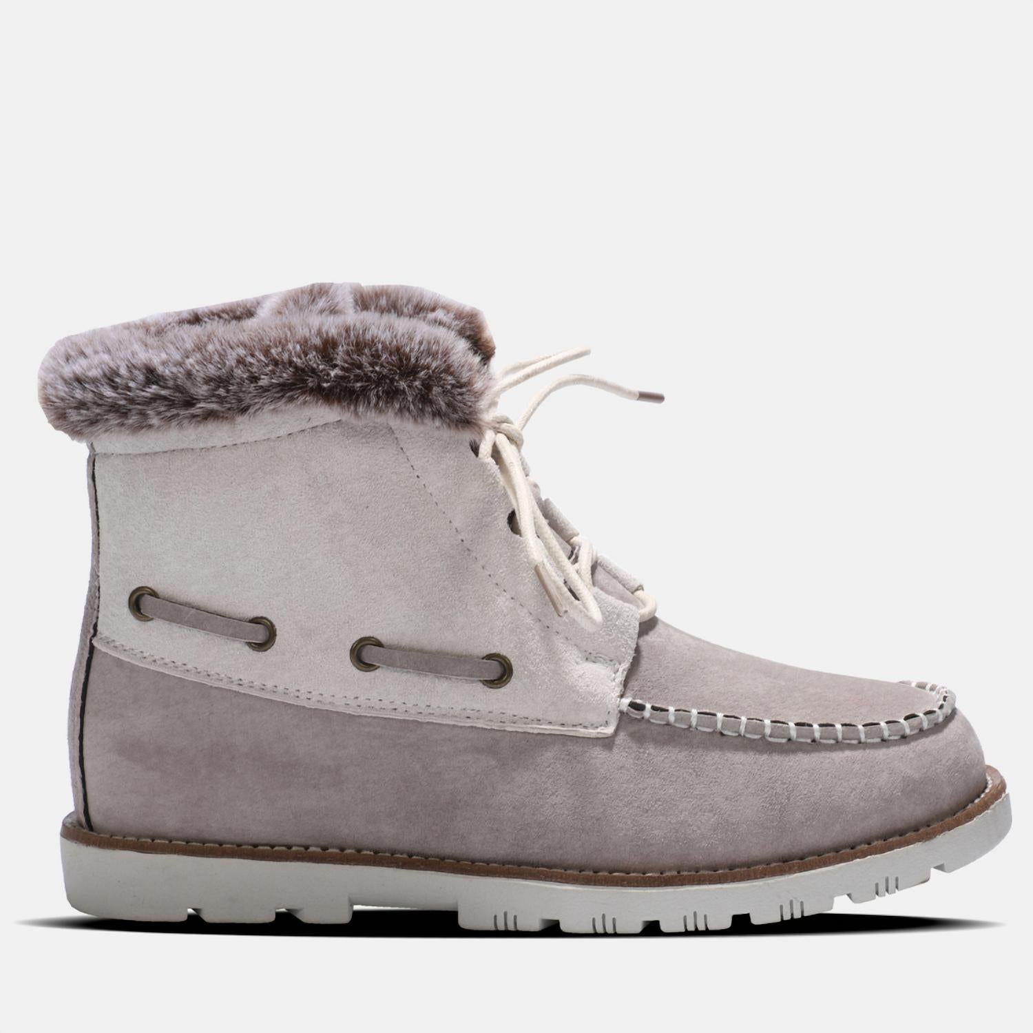 Lamo Women's Autumn Lace Up Boot in white dove - women's shoe