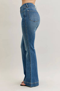 Judy Blue - High Waist Flare Tummy Control Double Button Jeans