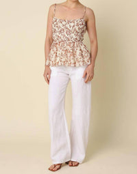 Olivaceous - Carina Linen Pant