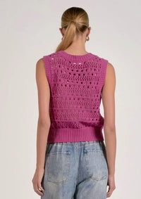 Elan - Daphne Tie Front Sweater Vest