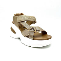 Renato Garini Women's DMD Hybrid Sandal Sneaker in champagne bronze - women's sandal - detail view