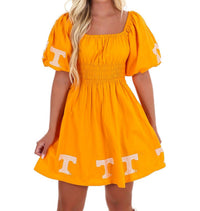 Stewart Simmons - University Of Tennessee Puff Sleeve Mini Dress