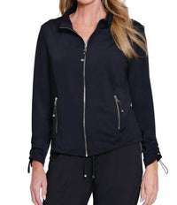 Multiples - Long Sleeve Zip Up Collar Jacket