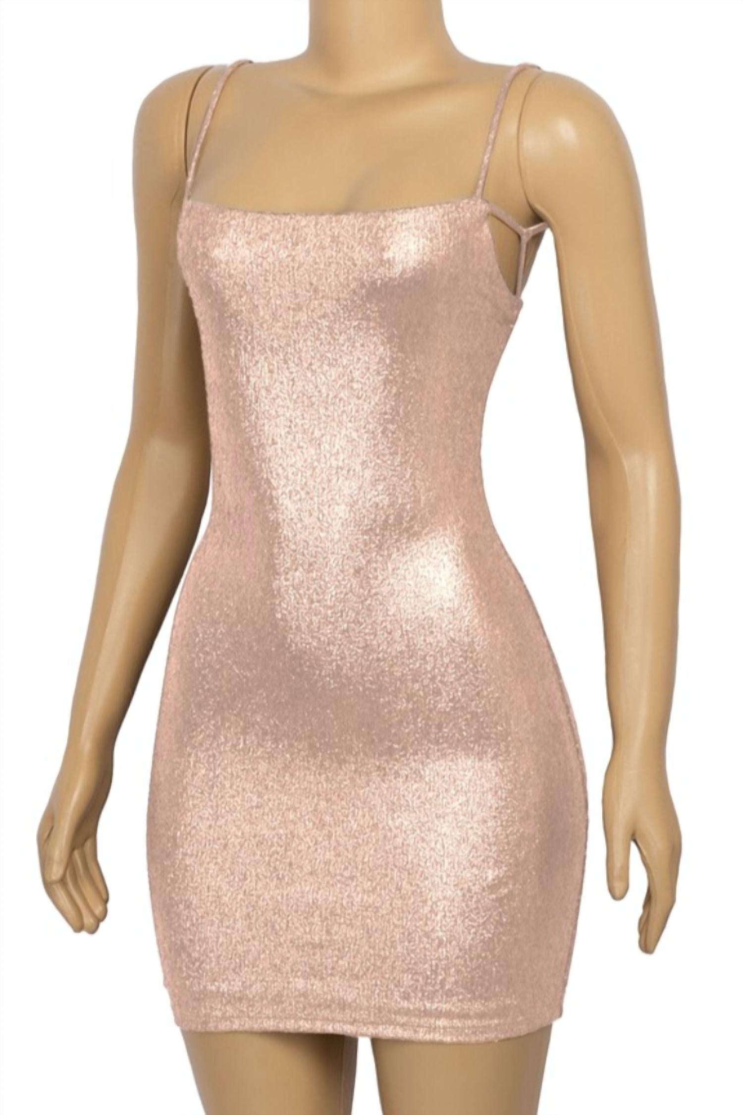 Metallic Mini Dress