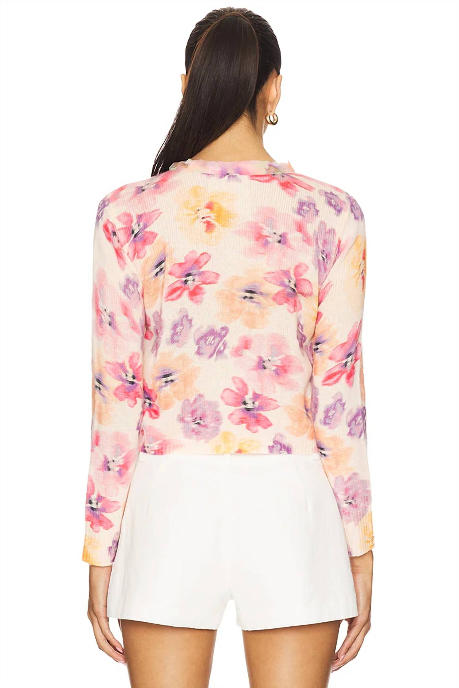 Le Superbe - Coquette Floral Cropped Sweater