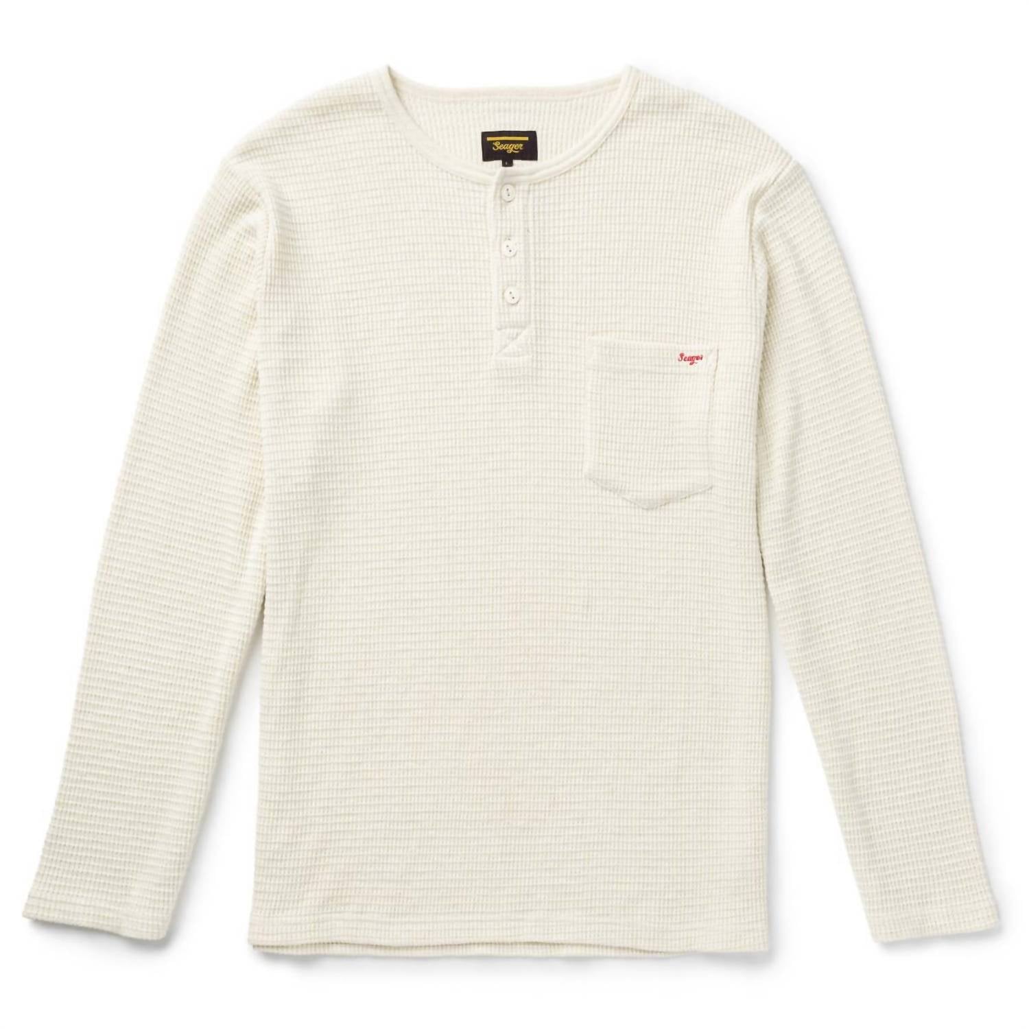 Seager Co. - Sawpit Henley Long Sleeve Thermal Tee