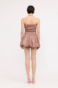 Sofie the Label Carmel Floral Mini Dress in fuchsia - women's dress - alternate view