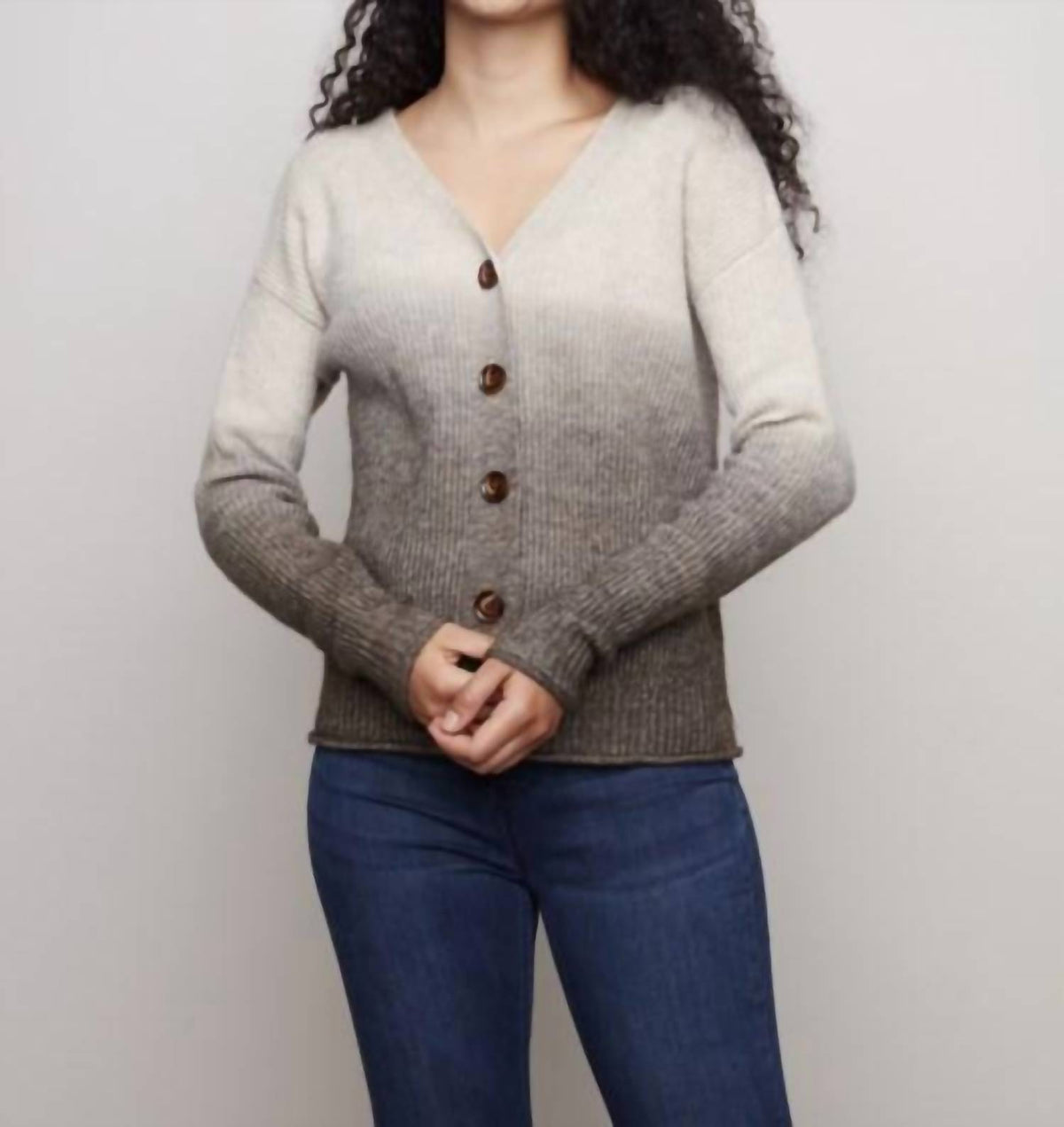 Charlie B - Reversible Front/Back Sweater Cardigan
