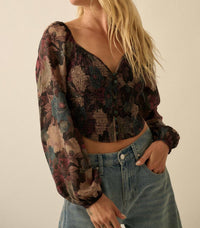 Promesa - CORSET PEASANT TOP