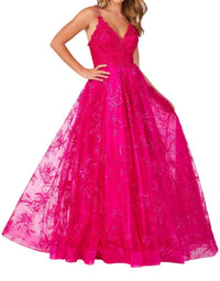 Ellie Wilde - Embroidered Maxi Dress