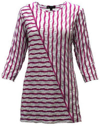 N Touch - Women's Wavy Stripe Top