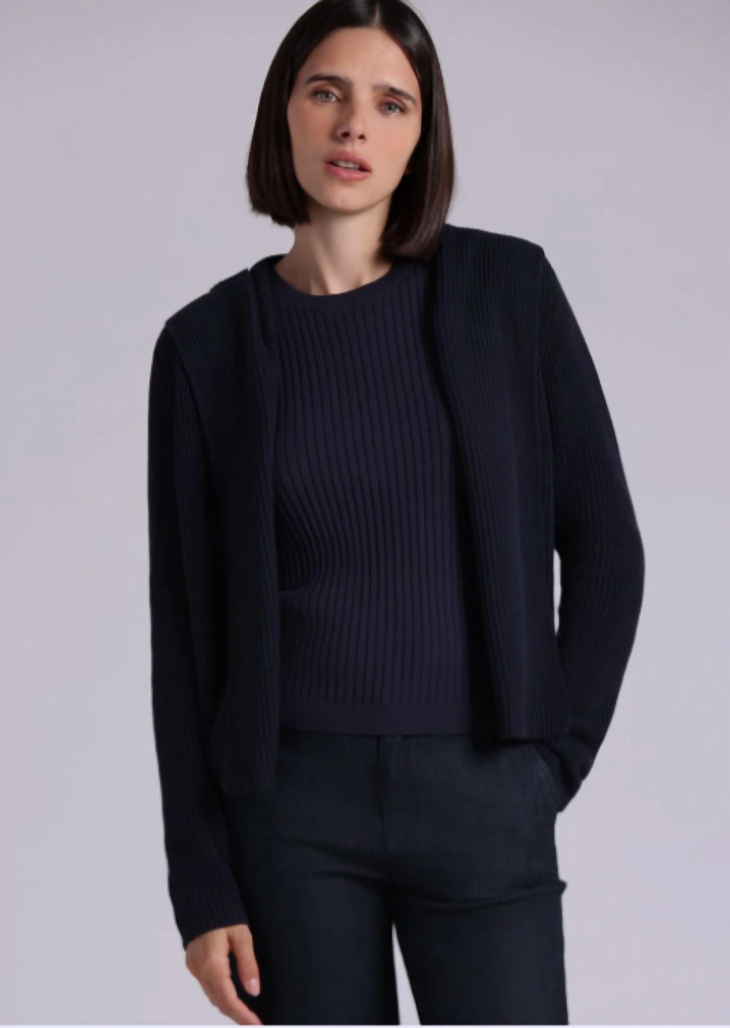 Minnie Rose - Cotton Shaker Hooded Flyaway Cardigan