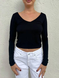 Lamade - Esya V-neck Long Sleeve Top