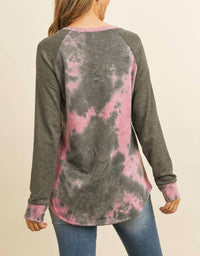 Collective Rack - Tie Dye Raglan Top