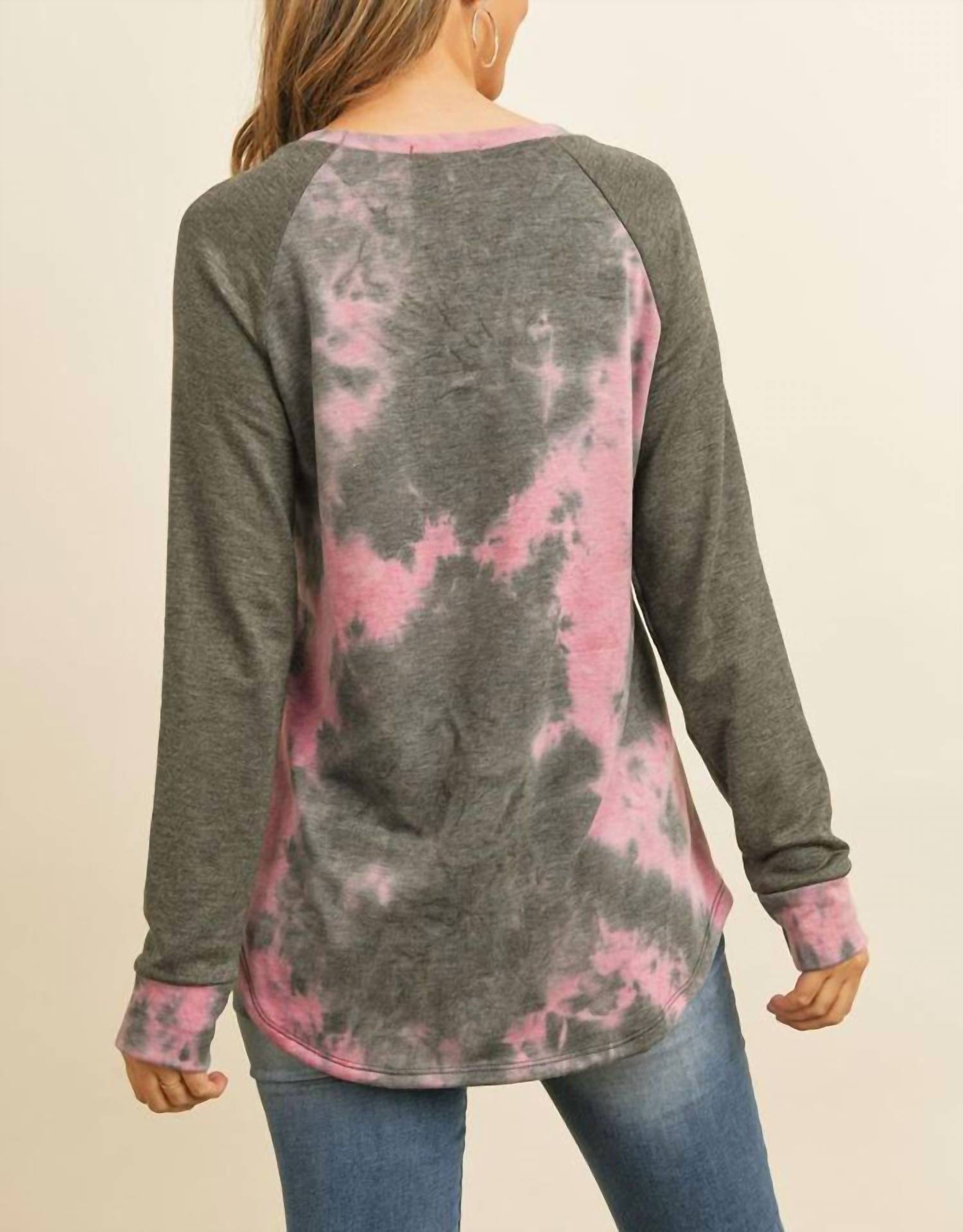 Collective Rack - Tie Dye Raglan Top