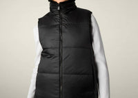SAVE THE DUCK Faux Fur Reversible Vest in black - women's jacket - view 4