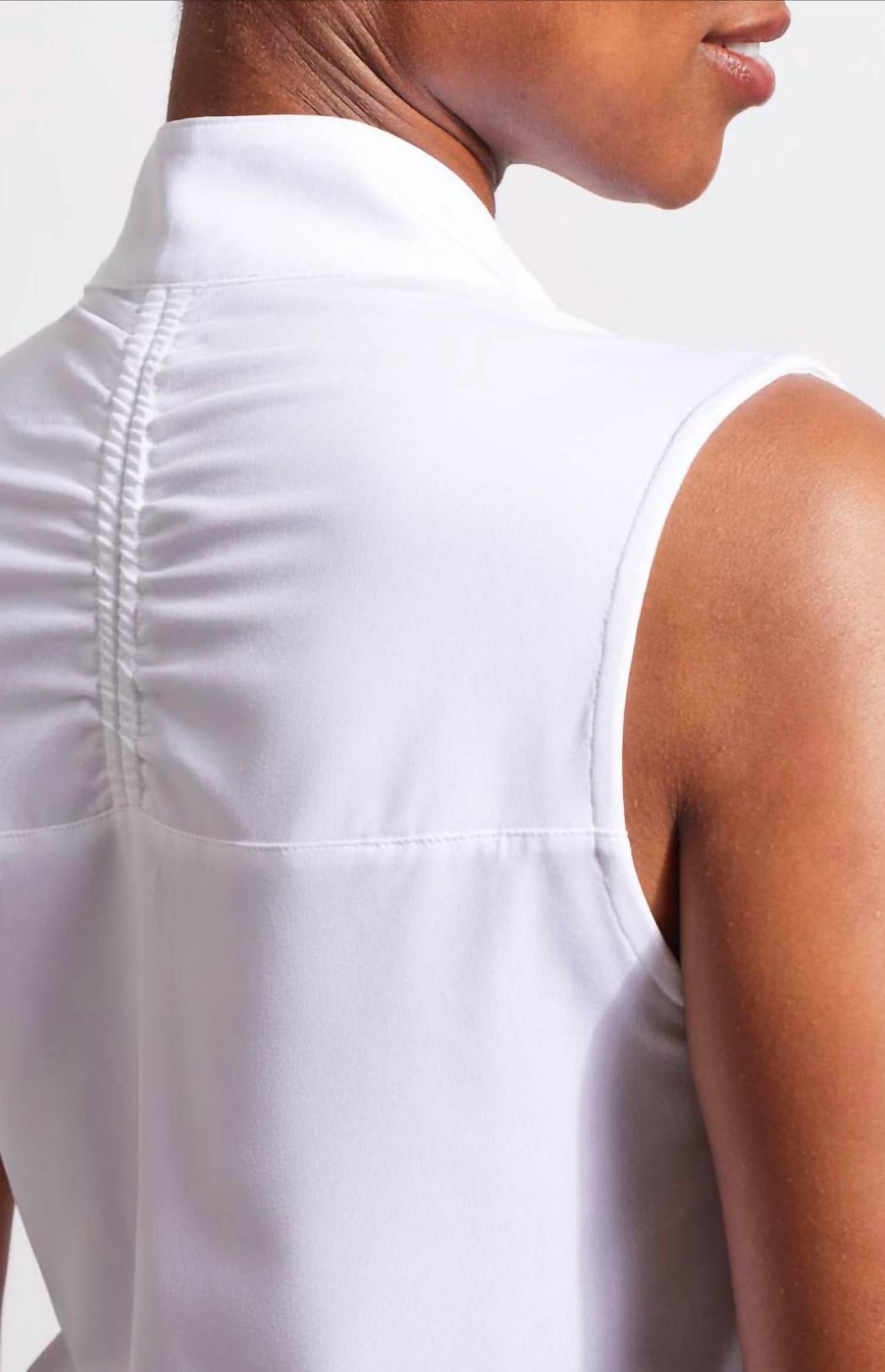 Tribal - Sleeveless Zip Mock Top