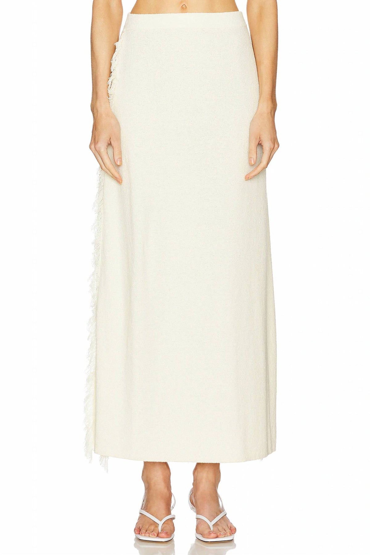 Clea - Canton Fringe Knit Skirt