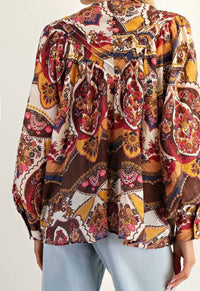 ee:some Ruby & Amber Print Top in multicolor - women's blouse - view 4