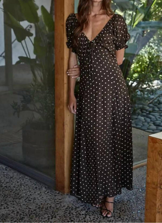 Mint - Colette Polka Dot Maxi Dress