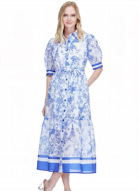 Jade - Tiered Midi Shirt Dress