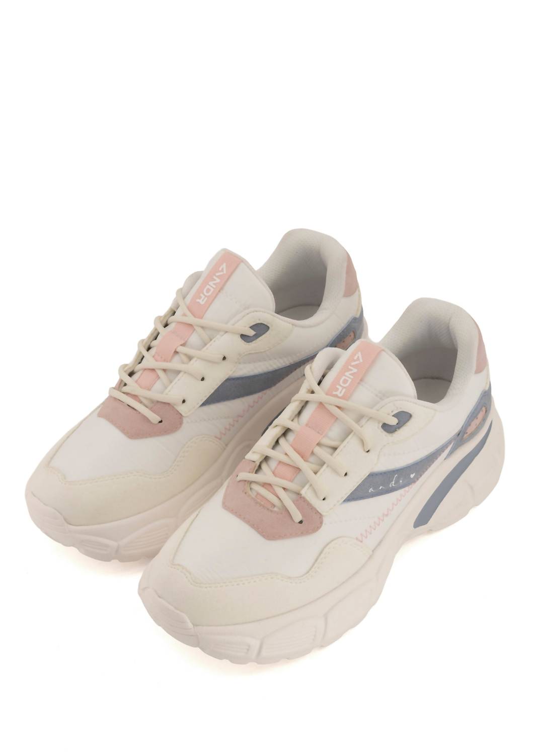 Andrea Women's Chunky Sole Sneakers in white - women's sneaker - alternate view