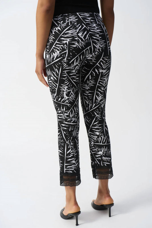 Joseph Ribkoff - Tropical Print Cropped Pants