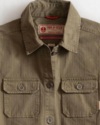 Iron & Resin Women's Dunn Shirt in khaki - women's long sleeve top - alternate view