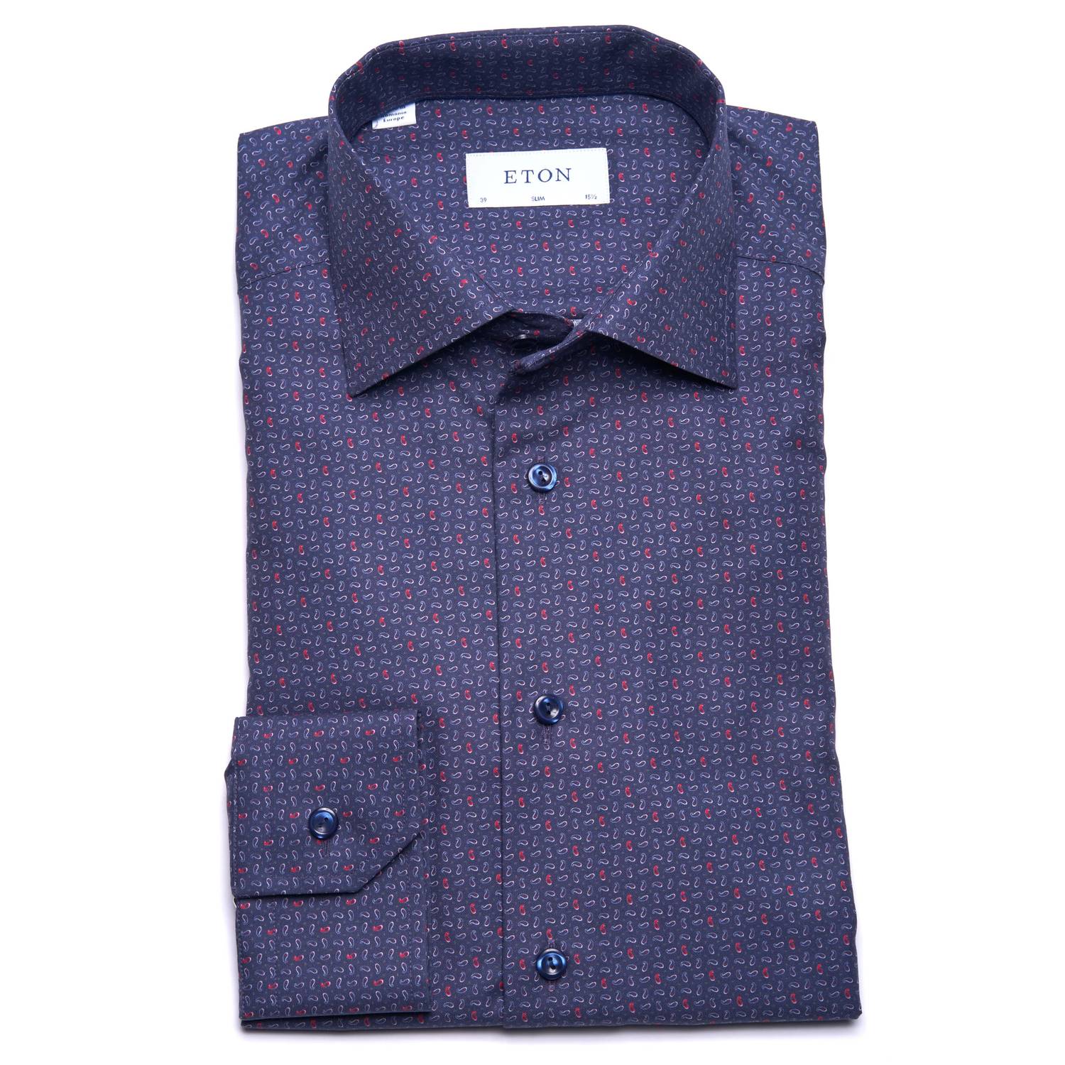 Eton - Men's Micro Paisley Twill Dress Shirt
