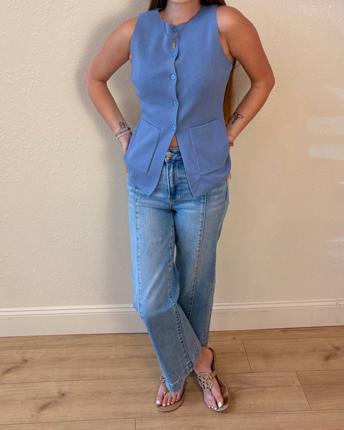 The Workshop Studio - Evelyn Knit Vest Top
