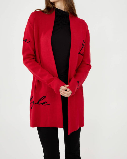 Frank Lyman - Knit Throw Over Cardigan