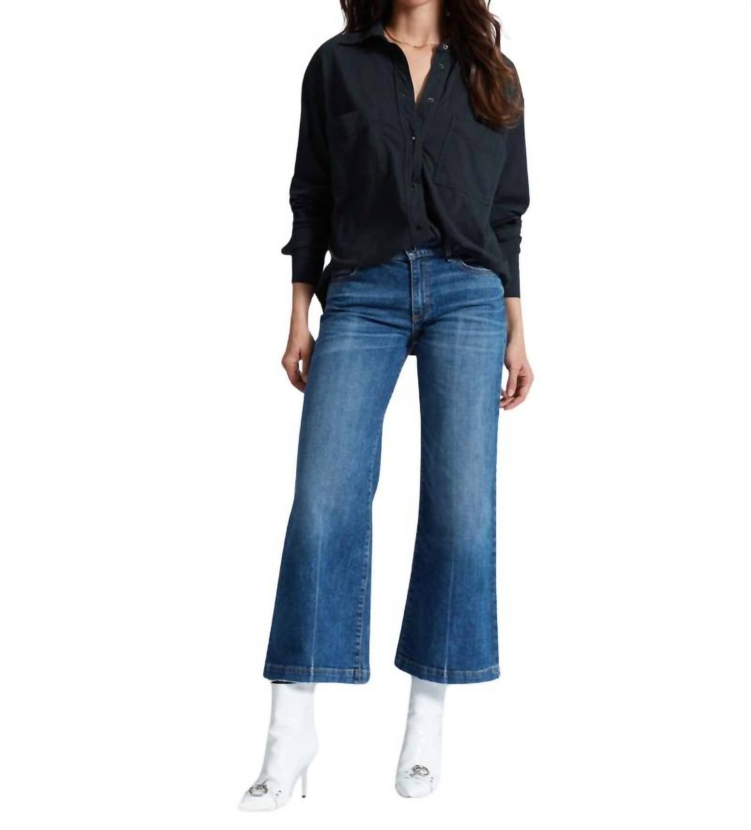 Askk Ny - Petite Wide Leg Jeans