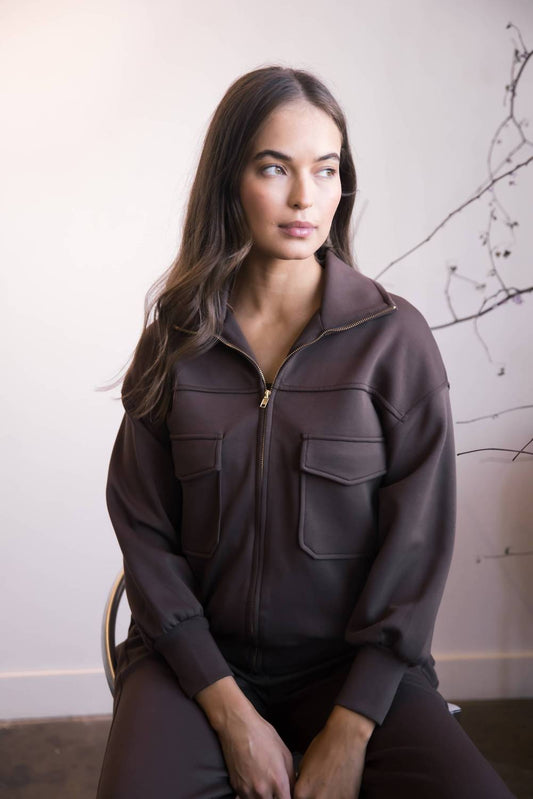 P.Cill - Lila Butter Modal Bomber Jacket