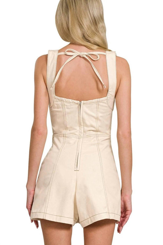 Zenana - Tie Back Romper
