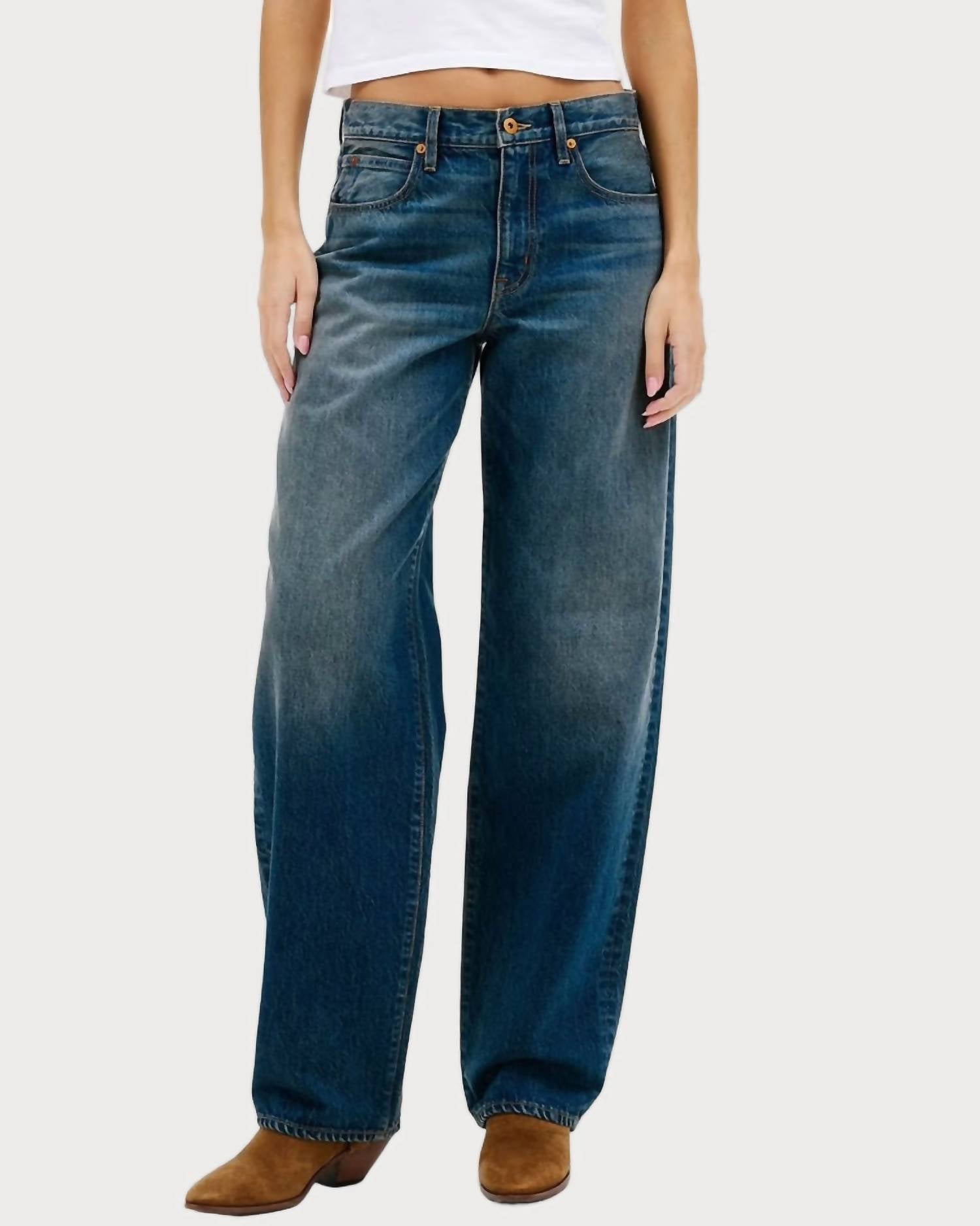 SLVRLAKE Tess Long Jeans in tears go by blue - women's jeans