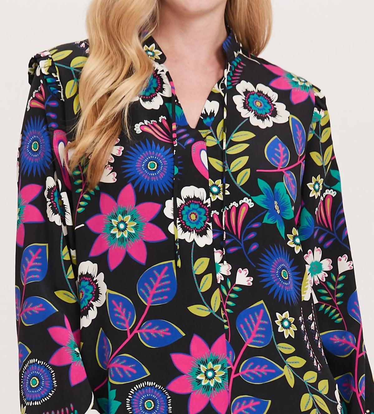Maggie Silk Floral Blouse
