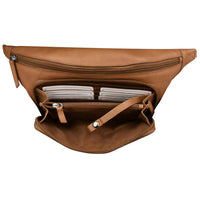 ILI New York Women's Belt Bag Organizer in antique saddle - women's bag - view 4