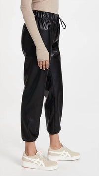 Enza Costa - Women's Vegan Leather Joggers