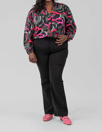 Nic + Zoe - Neon Doodle Live In Shirt - Plus