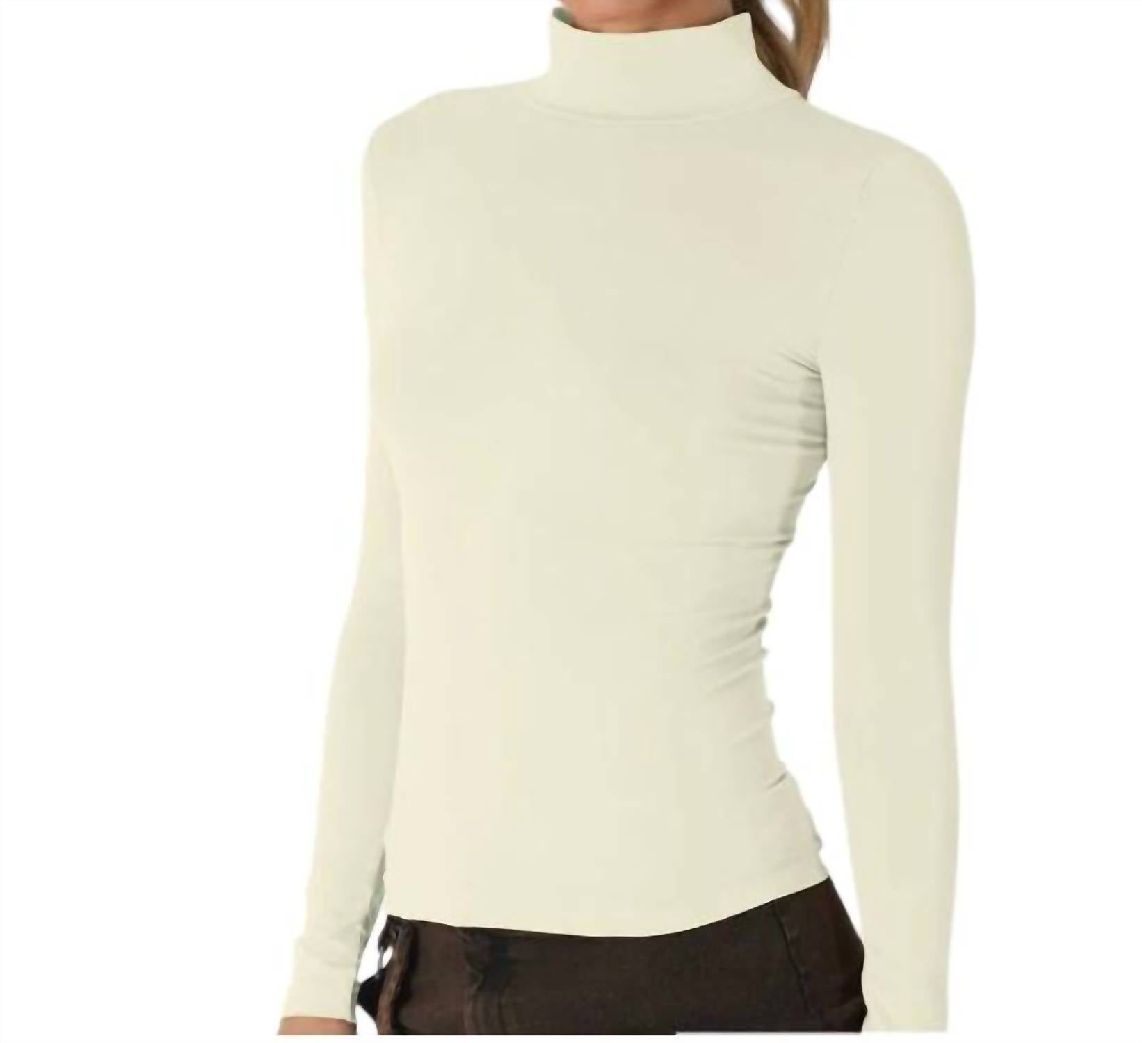 Nikibiki - Long Sleeve Mock Neck Top