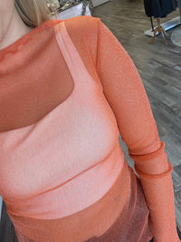 Sewn And Seen - Metallic Layer Top