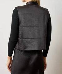 Lilla P - Women's Satin Quilted Vest