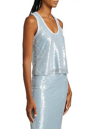 Ramy Brook - Chelsey Sequin-embellished Scoopneck Tank