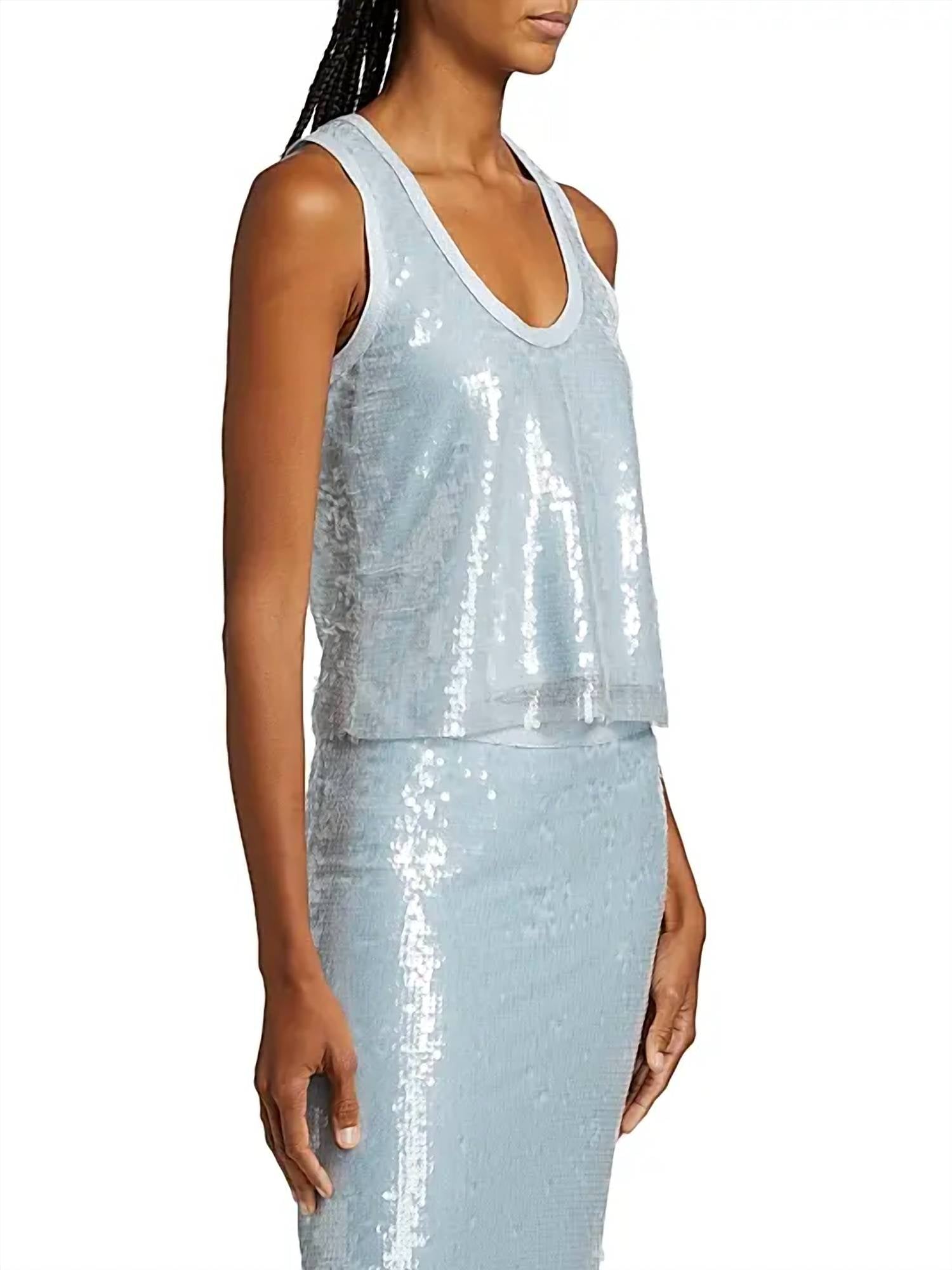 Ramy Brook - Chelsey Sequin-embellished Scoopneck Tank