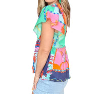 En Creme - Tropicana Babydoll Fit Top