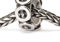 Trollbeads Buttons Bead in sterling silver - women's jewelry - detail view