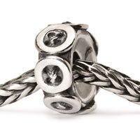 Trollbeads Buttons Bead in sterling silver - women's jewelry - alternate view