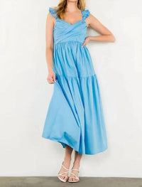 Thml - Women’s Tiered Poplin Maxi Dress
