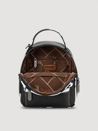 Wrangler - Mini backpack with cow print trim