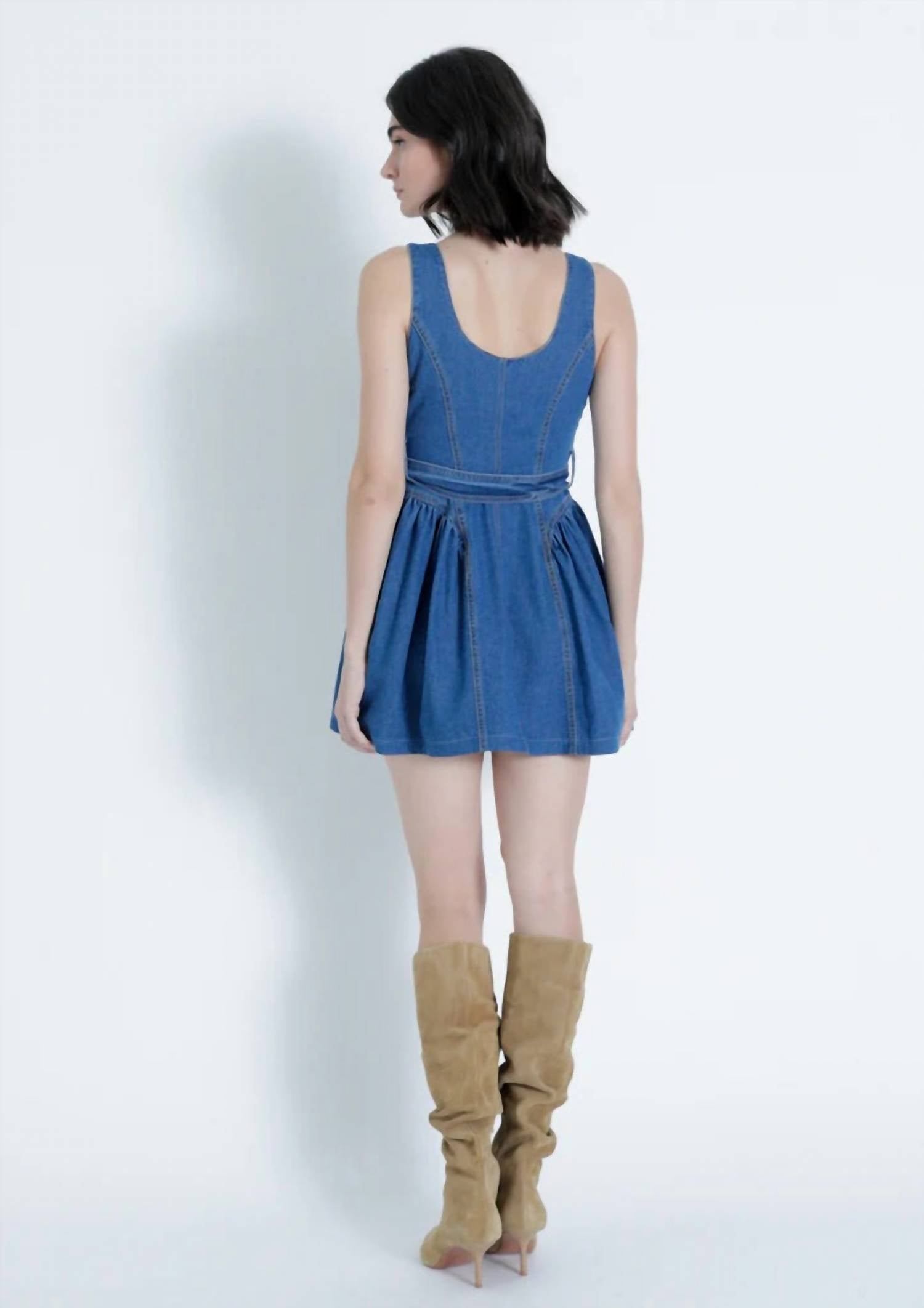 Karina Grimaldi - Denim Mini Dress